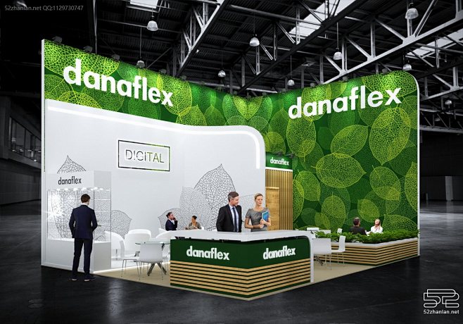【danaflex】展台设计分享 – 52展览设计-花瓣网