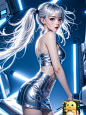 双马尾美少女！ai成图分享_2_头像定制（学习中）_来自小红书网页版