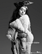 #BangzMag# Marie Claire China June 2017 : 赵丽颖 by @摄影师尹超 | “嘉人 Marie Claire”杂志六月号素颜特辑，演员赵丽颖身穿Miu Miu黑色连衣裙及花朵头饰亮相封面。“凌厉而透明”，甜美之外的另一面，这样风格的赵丽颖，也很美！ ​​​​