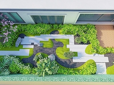 现代庭院花园 私家庭院 枯山水景观 微地形景观【ID:1118643253】-花瓣网