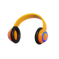 3D卡通立体头戴式耳机 PNG免抠图
