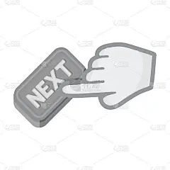 下一步单击按钮。电子商务单图标单色风格矢量符号股票插图web。