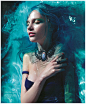 Alexandra Bogatyrova stars in the newest mermaid inspired beauty story for the July Issue of Nylon Korea