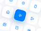 Blue Icon Set user interface user experience icon design icons pack icons set iconset vector bluereceipt chat icon phone icon image icon home icon bag icon send icon icon set icons icon blue icons blue icon