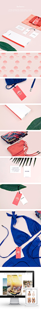Seilenna Swimwear Branding : Branding, Packaging Design, Hardware Design, Webdesign.The swimwear brand Seilenna is inspired by minimalism and timeless elegance. A serif typeface as contrast to the bold logotype is cropped off at half to create the feeling