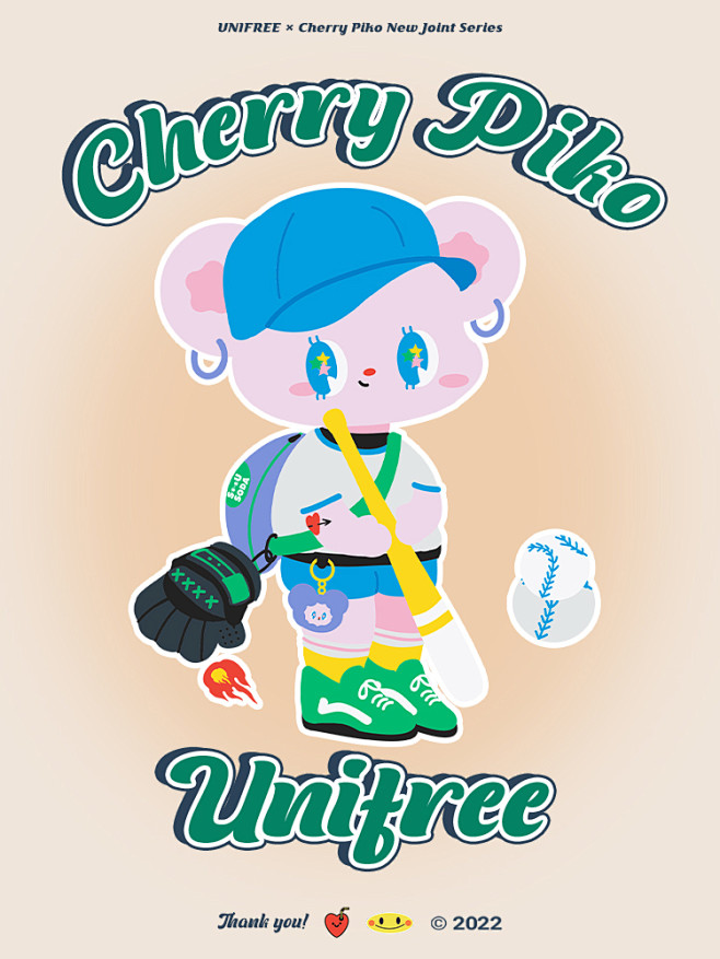【插画师联名】UNIFREE运动背心女外...