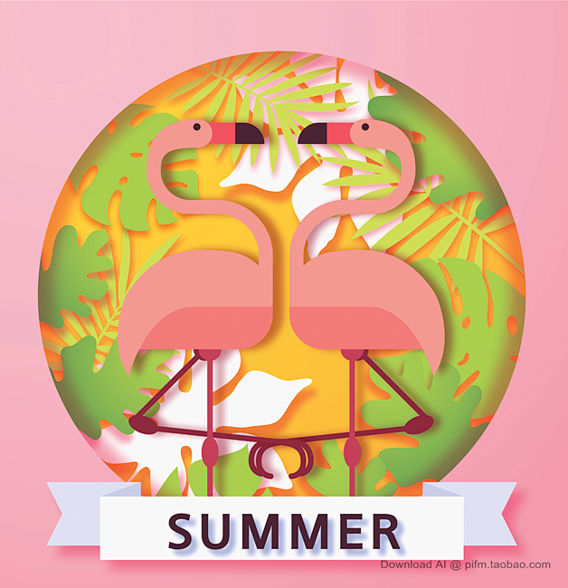 夏季插画海报