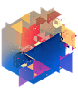 Assorted Algorithmic Abstracts : A series of colourful generative compositions