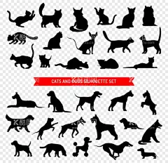 猫狗剪影  - 源文件下载【酷图网】猫剪影,猫插画,猫,猫咪,猫插图,猫背景,猫素材,猫元素,动物,动物素材,斑驳插画,猫咪装饰画,猫装饰插图,猫装饰画,装饰画,猫咪印花,矢量素材,黑白剪影,剪影,黑白,线条,动物插画,插画,儿童绘本,儿童画画,矢量扁平动物,Q版动物,贴纸,小狗剪影,狼狗,小狗,狼狗剪影
