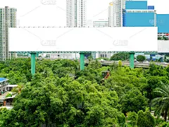 长空白广告牌广告