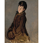 Artwork by Édouard Manet, Portrait of Isabelle Lemonnier, Made of Oil on canvas