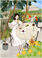 【女插画师儿力力作品】