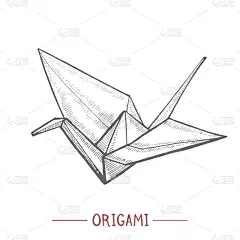 动物手,折纸工艺,高雅,纸鹤,传统,贺卡,休闲游戏,几何形状,背景分离,纺织品
