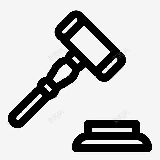 木槌判决敲击图标 标志 UI图标 设计图片 免费下载 页面网页 平面电商 创意素材-花瓣网