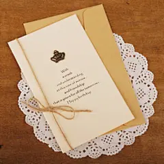 元旦 新年 节日祝福 带信封复古创意贺卡片 生日贺卡 商务祝福