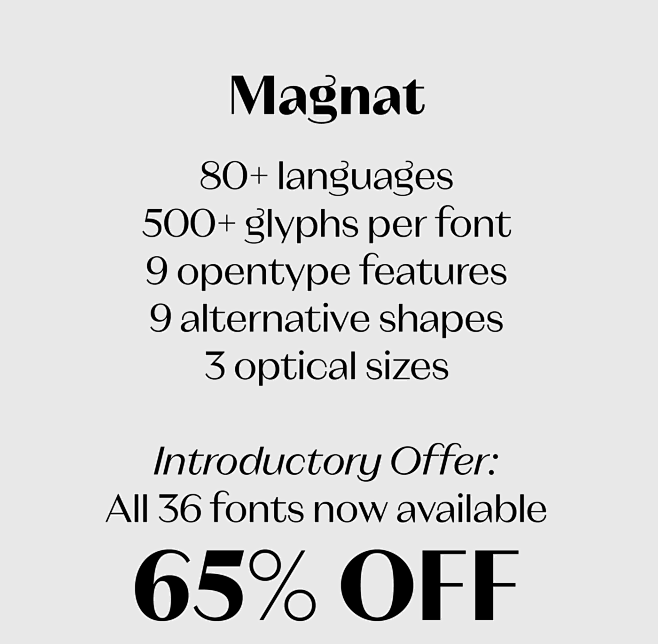 Magnat / Font Family...