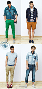 男士时装搭配：bershka 2012 LOOKBOOK