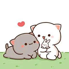 蜜桃猫 头像 表情包 卡通