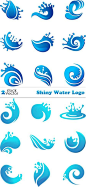 Other ideas for water symbols to integrate into our logo design.
