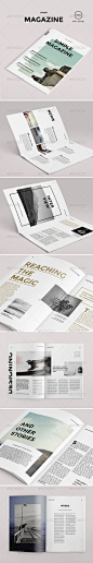 Simple Magazine - Magazine Print Template: 