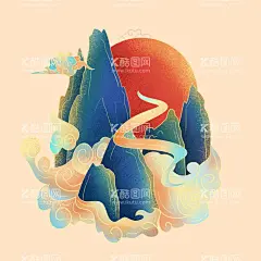 国潮祥云边框  - 源文件下载【酷图网】国潮素材,国潮边框,祥云边框,祥云传统云纹,古风云纹,复古祥云,国潮,山水,传统,复古,云纹,祥云,山水背景,中国风,国潮风,