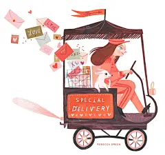 【插画】Rebecca Green：色彩雅致，有着独特的细腻和温馨_and : 毕业于肯达尔艺术与设计学院插画专业的绘本艺术家、作家Rebecca Green出生在美国，目前在日本大阪。她的作品带有魔幻现实主义色彩，旨在分享那些平凡的小瞬间。 2019年aaas /斯巴鲁S…