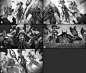 Initial thumbnail ideas before going for the temple thief Rengar idea.