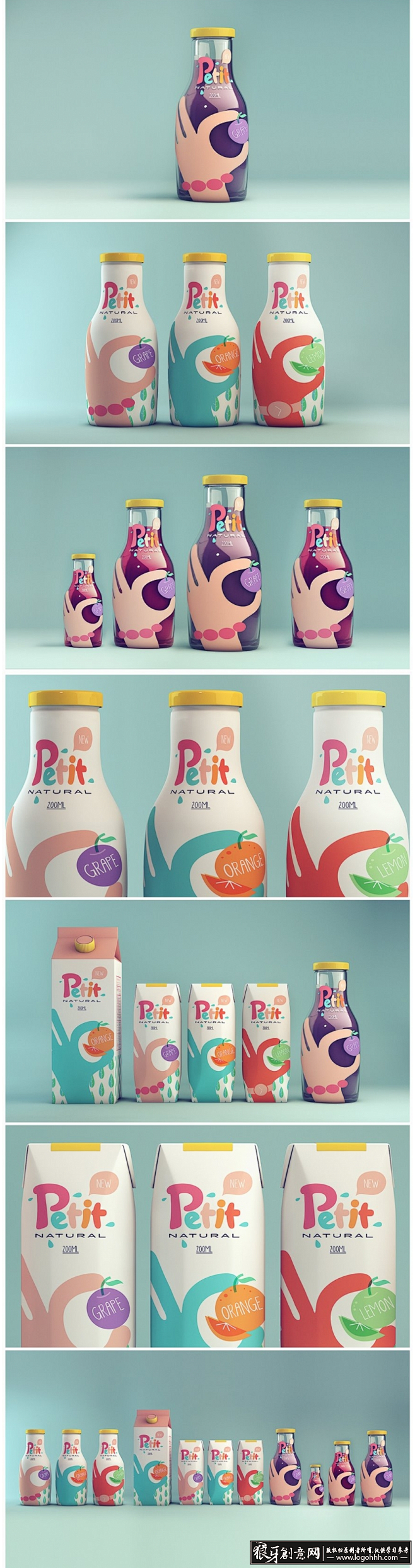 
[包装灵感] Petit天然果汁品牌包...