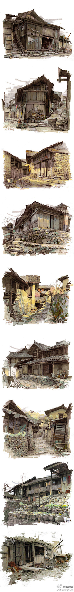 麦小屁孩小七采集到{插画系列}东方写实场景