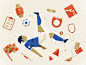 Everton Medical : So pumped to create illustrations for ESPNFC, and their article on a player's perspective of the transfer medical process. Massive thanks to my pal @Titus Smith for lining up the project, and for t...