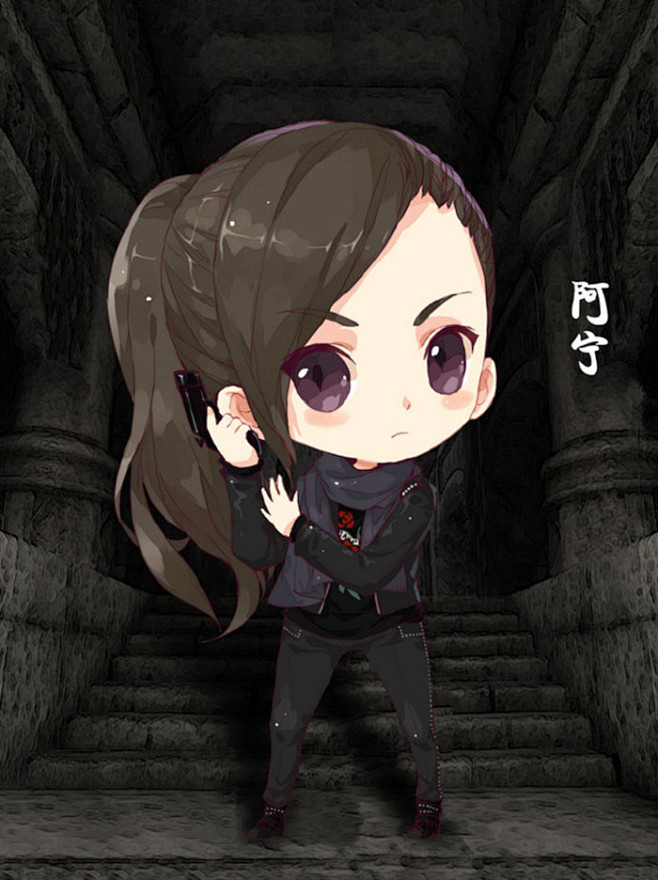 煋辰从夙络兮转采于2015-07-19 10:19:42盗墓笔记/阿宁q可爱的漫画