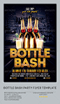 Bottle Bash Party Flyer Template - Clubs & Parties Events