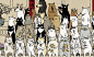 台湾插画师猫小姐的浮世绘风格猫咪插画，创造了一个都是喵星人的世界。
