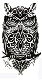 #tattoo##纹身##图案#Yeeech Temporary Tattoo Paper Owl Sex Products Black for Men Women: 