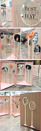 [Raw materials juxtaposed with refined elements are TRENDING. As are dress-up photo booths with fun props as promotions for exhibit booths / stands / events -area]