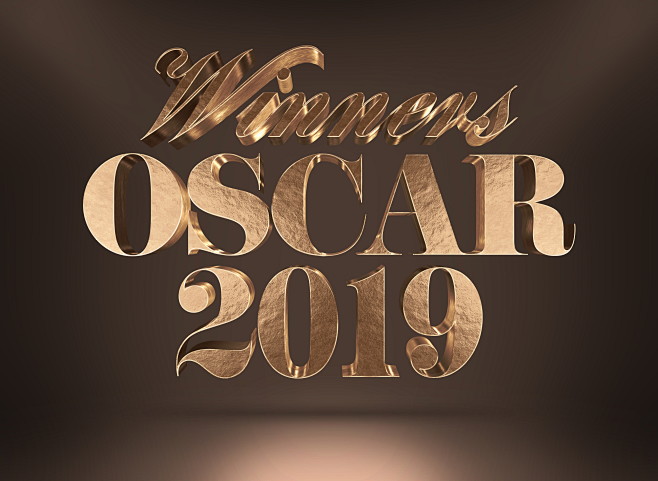 金箔效果 3d字体 立体字 c4d psd 设计素材 海报字体 文字 标题 图层