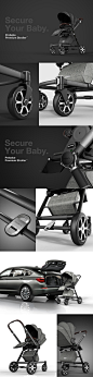 baby premium stroller on Behance