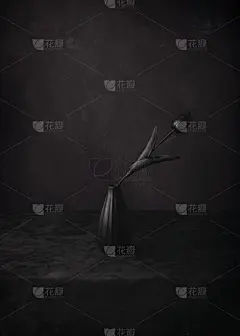郁金香,悬挂的,花瓶,黑色,贺卡,纺织品,华贵,美术绘画,浪漫,尤利西斯蝶