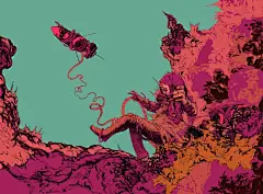 英国插画师 kudamono790 一组插画作品 ​​​​