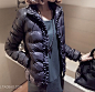欧美2014秋冬女装新款韩版修身显瘦棉衣蕾丝木耳花边棉保暖潮外套