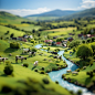 haha0816_Rolling_hills_depth_3-4_cows_grazing_plastic_toy_style_eedec071-330a-432e-b1d1-468af639a072