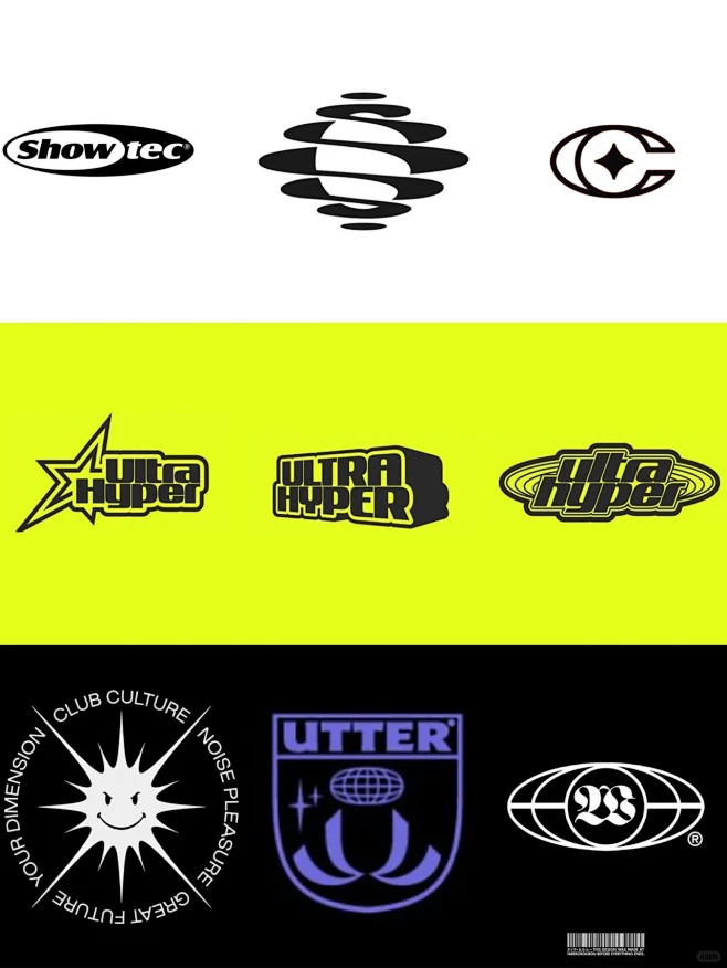 设计分享｜潮牌/酸性logo-花瓣网