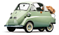 A BMW Isetta ‘Bubble Window’ Cabrio, made in Munich, Germany, 1956, one of the 50 produced.