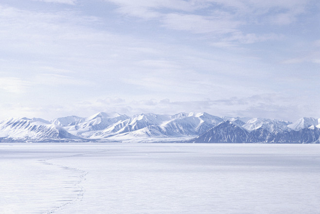 高清冰山白雪背景