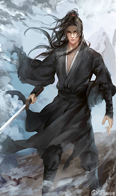 国服第一美工YA采集到人物-仙侠-男