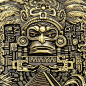 墨西哥玛雅文明金字塔纪念币 阿兹特克图腾羽蛇神大铜章古文明币-淘宝网