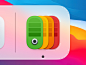 Color Card Icon metal button pantone color card pantone color card windmill ux icon user interface icon ui icon skeu skeuomorph skeuomorphism sandor realistic rainbow color mac icon macos icon osx icon ios icon iphone icon color swatch color palette color