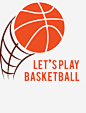 时尚篮球元素logo图标