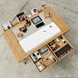 #设计秀# #设计改变生活#  由工作室Digitalab为Viarco设计的Risko Drawing Desk ​​​​