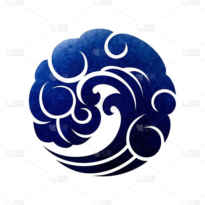 波浪,圆形,抽象,白色,海洋,模板,船,...